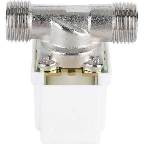 Électrovanne unidirectionnelle normalement fermée, filetage extérieur 1/2 po, vanne d'eau électrique 24 V CC YEMAA (1/5)