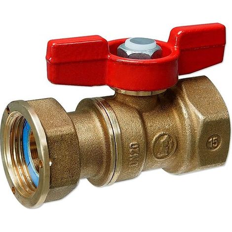 Kugelhahn 3/4'' IG x 3/4'' IG mit Überwurfmutter flachdichtend