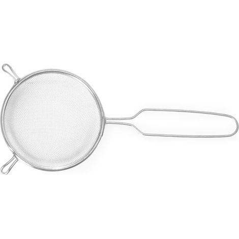 Sieb – 1 Stück – Verzinnter Stahl – Schlanker Griff – Profiküche – Ø 200 x 360 mm (1/3)