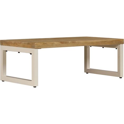 Maison Exclusive - Couchtisch 100x50x35 cm Massivholz Mango und S