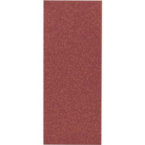 Feuille Abrasive - Lot de 10 - Papier C/B - Grain 80 - Pour Bois et Peinture - 93mm x 230mm (1/4)