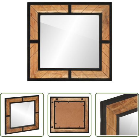 vidaXL Wandmontage - Badspiegel 60x1x55 cm Massivholz Akazie (1/5)