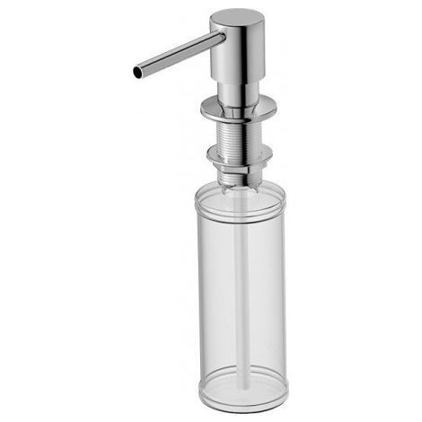 Distributeur de savon encastrable DU pour lavabo 300 ml, chromé