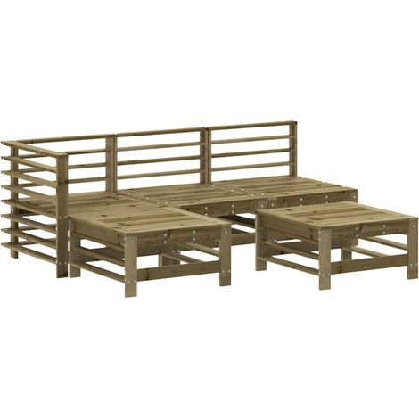 Maison Exclusive - Set Salotto da Giardino 5 pz in Legno Impregnato di Pino (1/5)