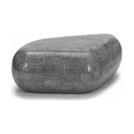 Table basse moderne en pierre grise 52 x 98 x h 27 cm
