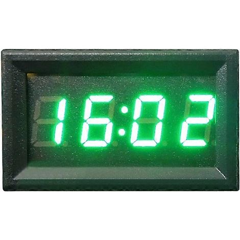Horloge électronique LED 12V/24V pour véhicule, voiture et moto, affichage numérique LED (1/4)