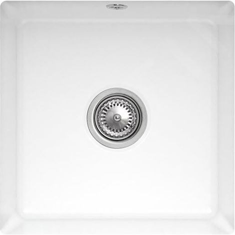 Villeroy & Boch Subway 50 - Évier en céramique 44x44 cm, CeramicPlus, blanc alpin 332501R1 (1/4)
