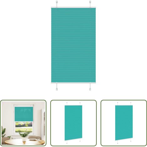 vidaXL Sichtschutz -  Plissee Petrolgrün 70x150 cm Stoffbreite 69,4 cm Polyester (1/5)