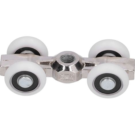 Außenliegende Aufhängungsrolle für Schiebeduschtüren, 22-mm-Ersatzrolle, Befestigungsmaterial (1/5)