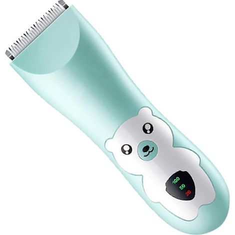HOXILEELEO - Tondeuse à cheveux pour bébé ultra silencieuse, coupe précise, sans fil, rechargeable, étanche, avec 2 peignes de guidage. (1/5)