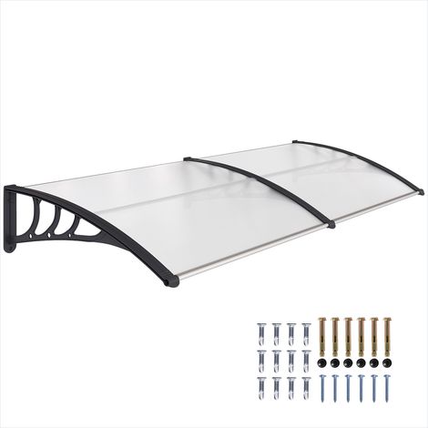 Store banne Marquise 195 x 75 cm polycarbonate aluminium auvent (1/5)