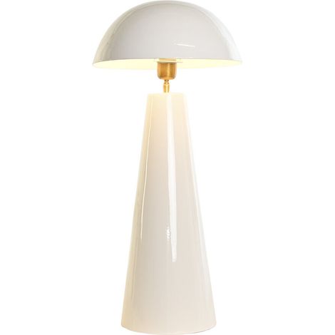 Lampe De Table Fer 31X31X70 Champignon Laqué Blanc (1/5)