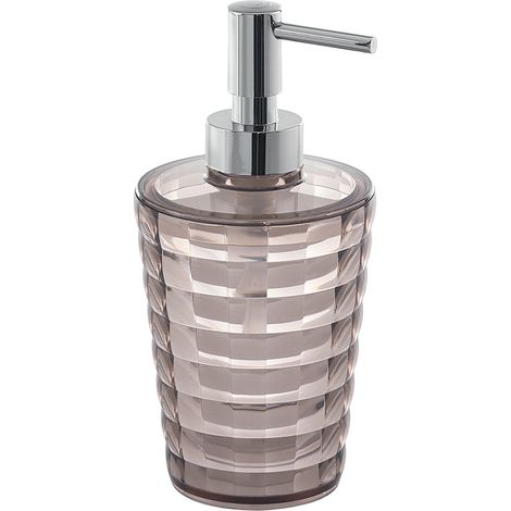Gedy glady Dosatore di sapone, resina termoplastica, Moka, 8,5 X 8,5 X 17 (1/2)