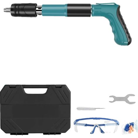 Outil à clous en béton, Pistolet à clous en béton puissant, Pistolet à clous portable, Réglable à 5 vitesses (1/5)