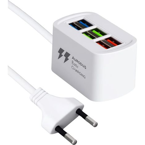 Chargeur USB Multiple, multiprise Secteur compacte avec Adaptateur Station de Charge Pratique pour Charger Plusieurs appareils à la Maison et au Bureau (1/2)