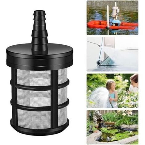 (4.6×4.6×6.4cm) Garden Sediment Filter, Suction Hose Filter, Water Pump Strainer, Self-Priming Hose Filter, Water Pump Suction Filter (1/4)