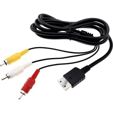 Cavo di ricambio RCA AV per TV, 1,8 m, per alimentazione Sega Dreamcast (1/3)