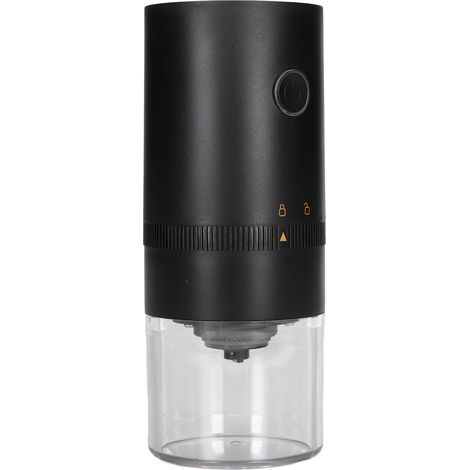 Kaffeemühle – Praktisch, zuverlässig, langlebig, gebogenes Design, kompakt und tragbar – ideal für Zuhause (Schwarz) (1/5)