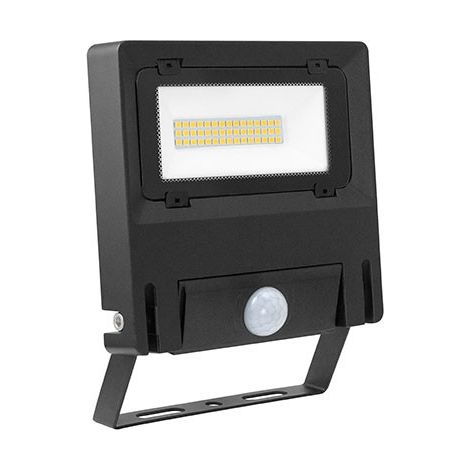 projecteur à led - aric michelle - 30w - 3000k - noir - avec détecteur - aric 50785 (1/5)