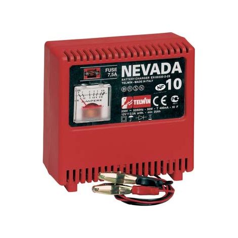Telwin mod Nevada 10 caricabatteria portatile 12V 4Amp 50W auto moto (1/2)