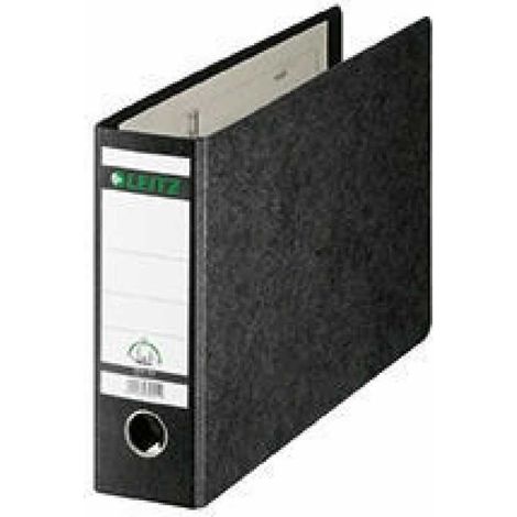 Leitz Ordner 10740000 DIN A4 quer 80mm Pappe schwarz (1/5)