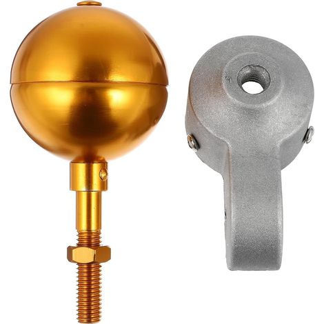 Ornament aus Aluminiumlegierung Silberne Fahnenmastkugel