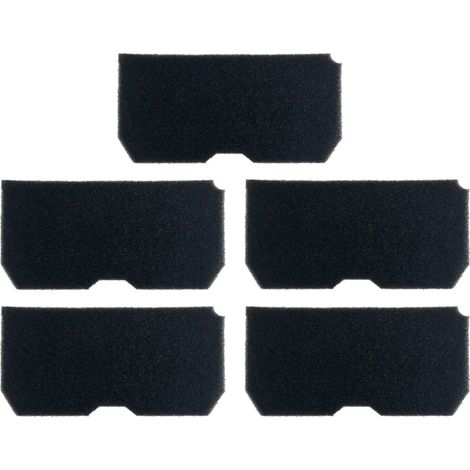 Trade-Shop Schwammfilter für Elektra Bregenz TKF3500 TKF3500C TKF3500S TKF7330A TKF7335A TKF7400S TKF7500C TKF7500S 7180681200 7180481200 7180681300 - 5 Stück (1/2)