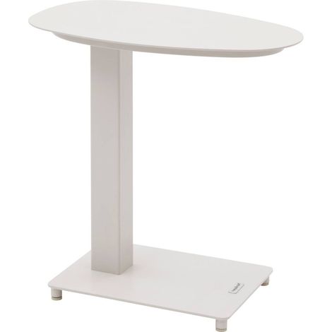 Mesa auxiliar de jardín Venuzia avena 50 x 50cm en aluminio - Hespéride
