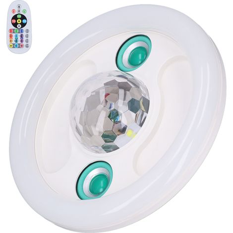 Lampe musicale LED Bluetooth avec double haut-parleur sans fil 36 W E27 RGB à changement de couleur et télécommande 86-265 V (1/5)