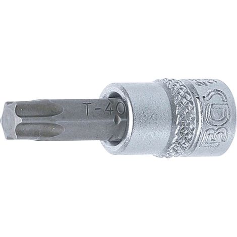 BGS Bit-Einsatz  Antrieb Innenvierkant  6,3 mm  (1/4")  T-Profil (für  Torx) T40  - 2596 (1/2)