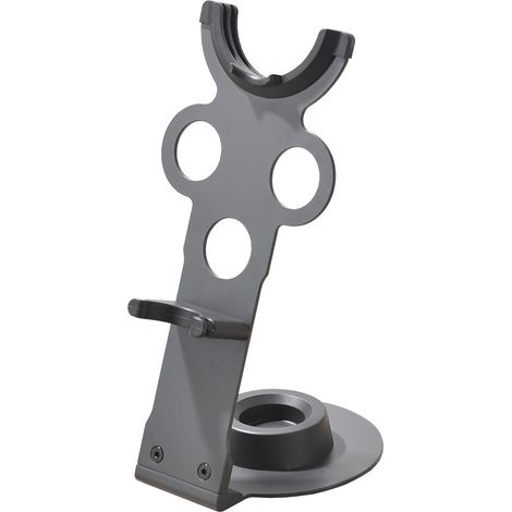 1 support pour sèche-cheveux, compatible Dyson Supersonic, avec rangement embouts, base antidérapante, design compact (1/5)