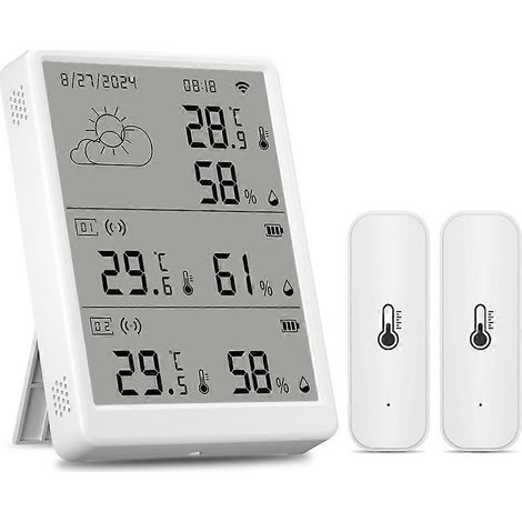 Station météo Tuya WiFi avec capteur de température et d'humidité (1/5)