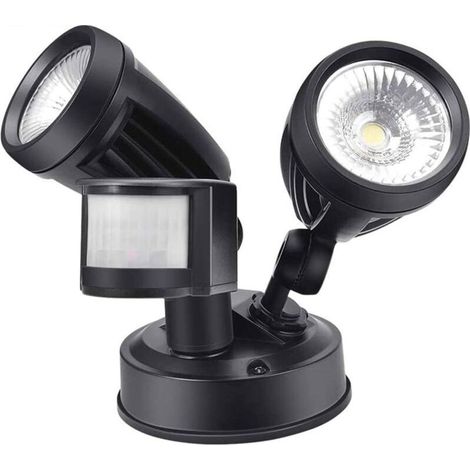Projecteur LED 26W avec Capteur de Mouvement, IP65 étanche, 6000K blanc froid, basse consommation [Classe énergétique A+++/F] (1/5)