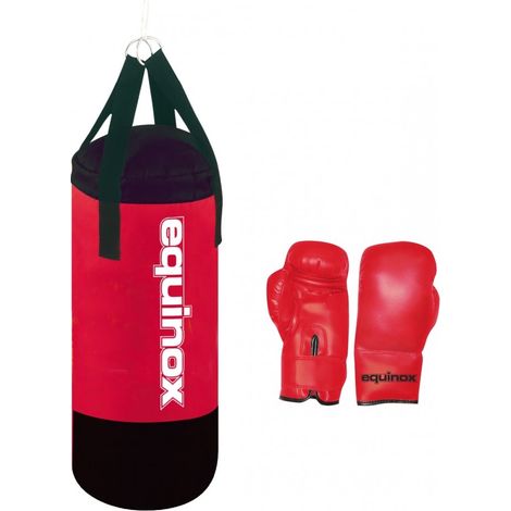 Set boxe junior - sacco boxe kg 3 + guanti 4 oz.
