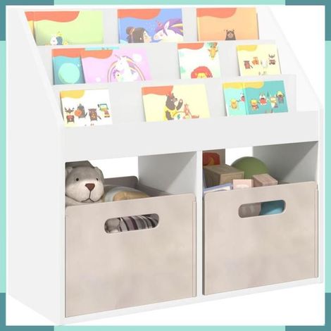 892379 Bibliothèque pour enfants Blanc 72,5 x 29,5 x 69 cm (1/5)