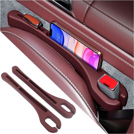 Borsa portaoggetti per seggiolino auto (anticaduta), accessorio essenziale per auto, borsa portaoggetti per seggiolino auto (rossa) (1/4)