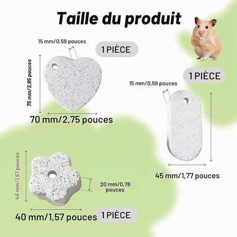 Wood Hamster House with Ladder, Hideout for Dwarf Hamster and Rodents, Cage Accessory 17 x 15 x 15.5 cm, Entrance 4.8 cm (1/4)