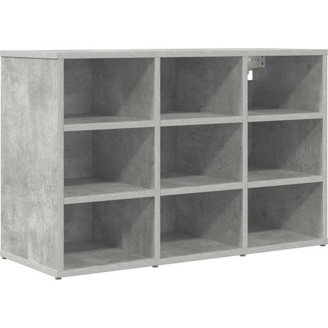 Armoire à chaussures - Meuble à chaussures avec étagère Gris béton 77,5 x 30 x 51 cm fr6965 - Maison La Vie (1/5)