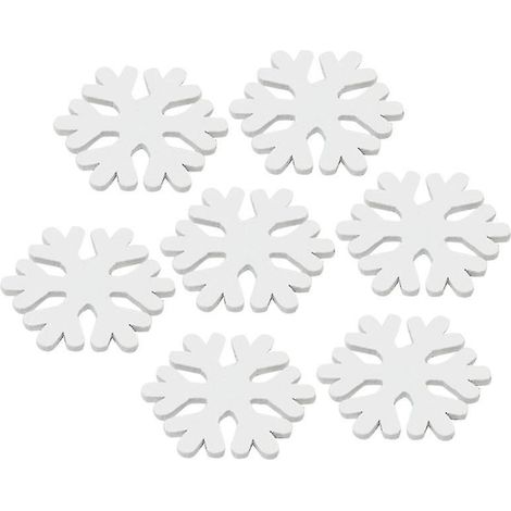 100 flocons de neige en bois