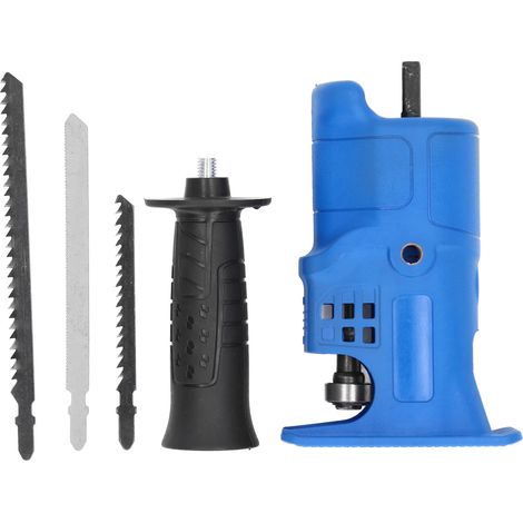Adaptateur de Scie Alternative pour Perceuse avec 3 Lames pour Bois et Métal