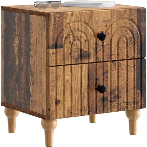 Maison Exclusive - Nachttisch Altholz 43 x 34,5 x 48 cm Holzwerks