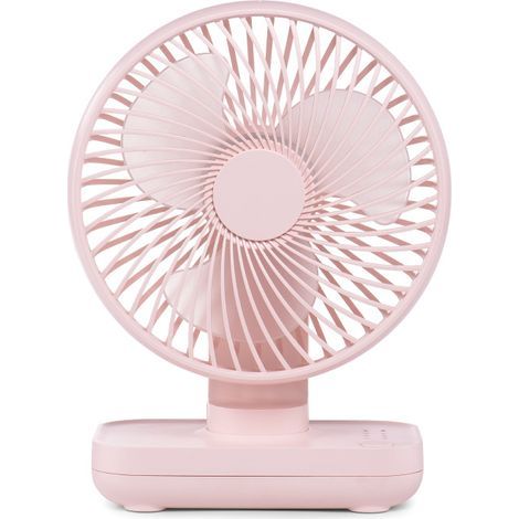 Ventilatore da tavolo silenzioso, piccolo ventilatore USB, 4 velocità, orientabile a 90°, senza fili - facile da pulire - ideale per casa e ufficio (1/5)