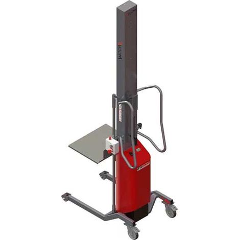Impilatore semi-elettrico con piattaforma a livello costante - Sollevamento massimo 1600 mm - Carico massimo 80 kg - 8091000020