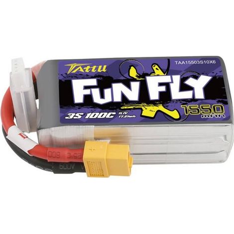 Batterie Tattu Funfly 1550 mAh 11,1 V 100C 3S1P