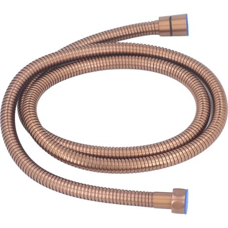 Douche tuyau flexible acier inoxydable commande eau chaude froide 1.5 mètre or rose pour chauffe-eau salle de bain (1/5)