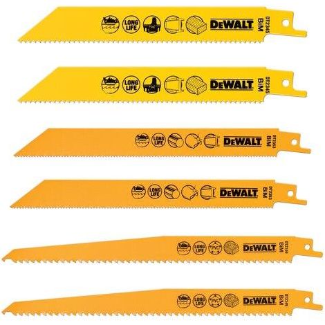 DEWALT Hoja de sierra de sable - Juego de 6 - DT2444-QZ