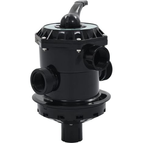 Vidaxl – Soupape à multi-voies pour filtre à sable ABS 1,5" 6 fonctions – Montage supérieur – Pression max 3,5 bar – Raccord 38 mm