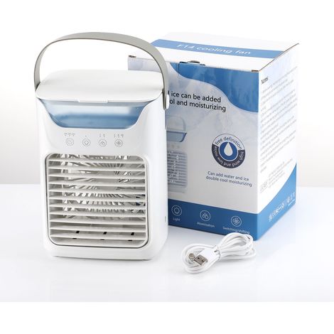 Refroidisseur d'air portable d'une capacité de 700 ml, combinant les fonctions de refroidissement et d'humidification. (1/5)