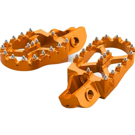 Repose-pieds, Aluminium Durable, Design de Prise Amélioré, Orange (1/2)