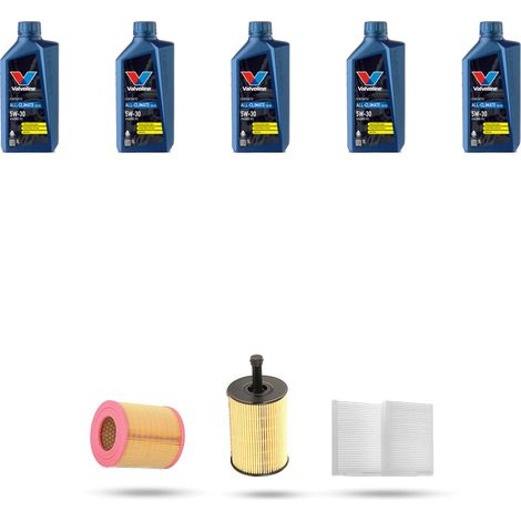 Kit tagliando 3 FILTRI e 5L OLIO compatibile con Audi A6 II (C6) 2.0 tdi 120kw dal 2009 al 2011 (1/5)